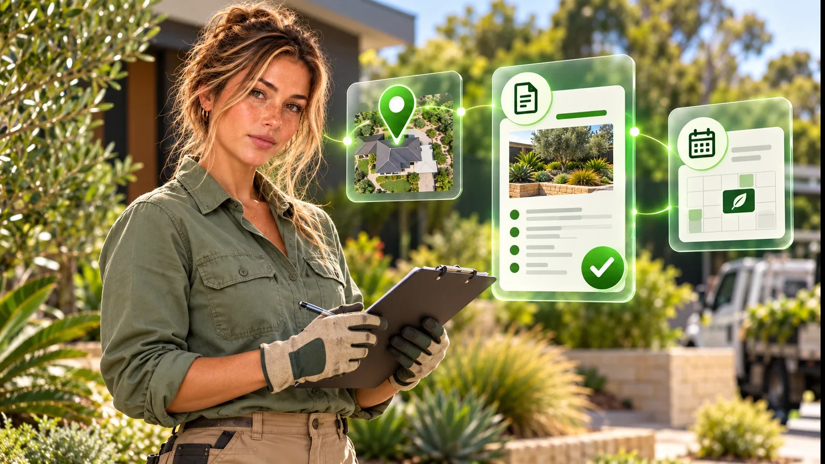A landscaping business planning a website and local search campaign for Petrie, Queensland